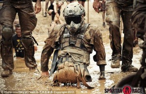 Triple amputee Marine Cpl Todd Love competes in a Spartan Race